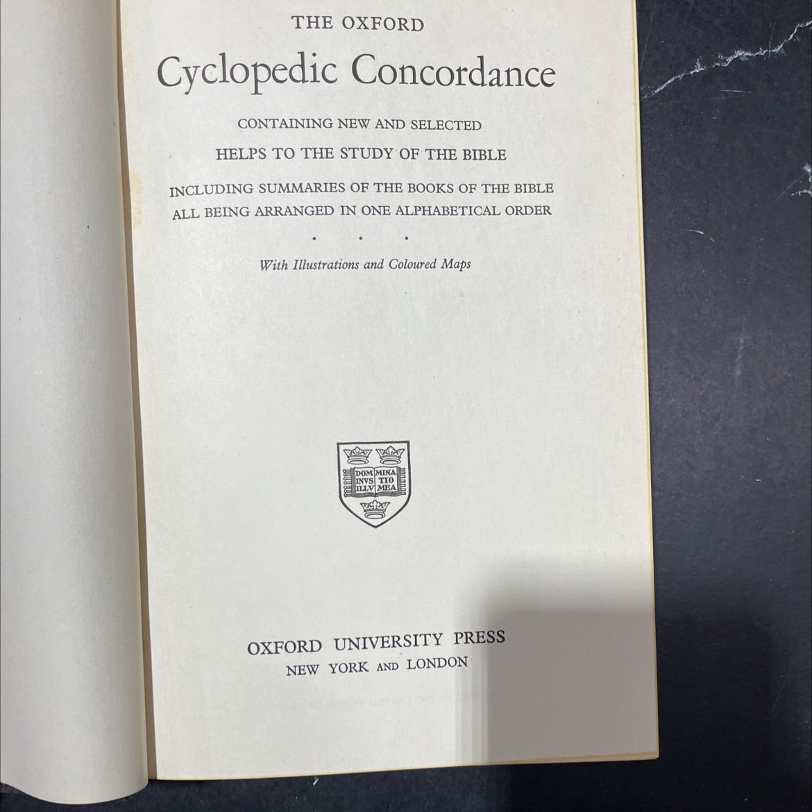 the oxford cyclopedic concordance book, by unknown, 1947 Hardcover image 2
