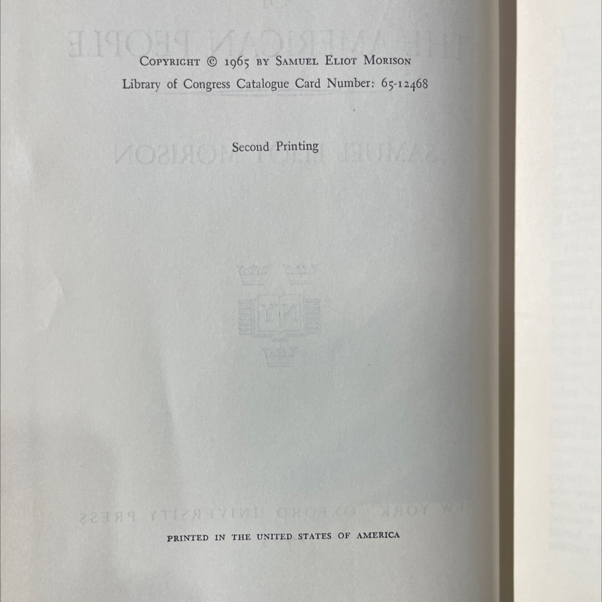 the oxford history of the american people book, by samuel eliot morison, 1965 Hardcover image 3