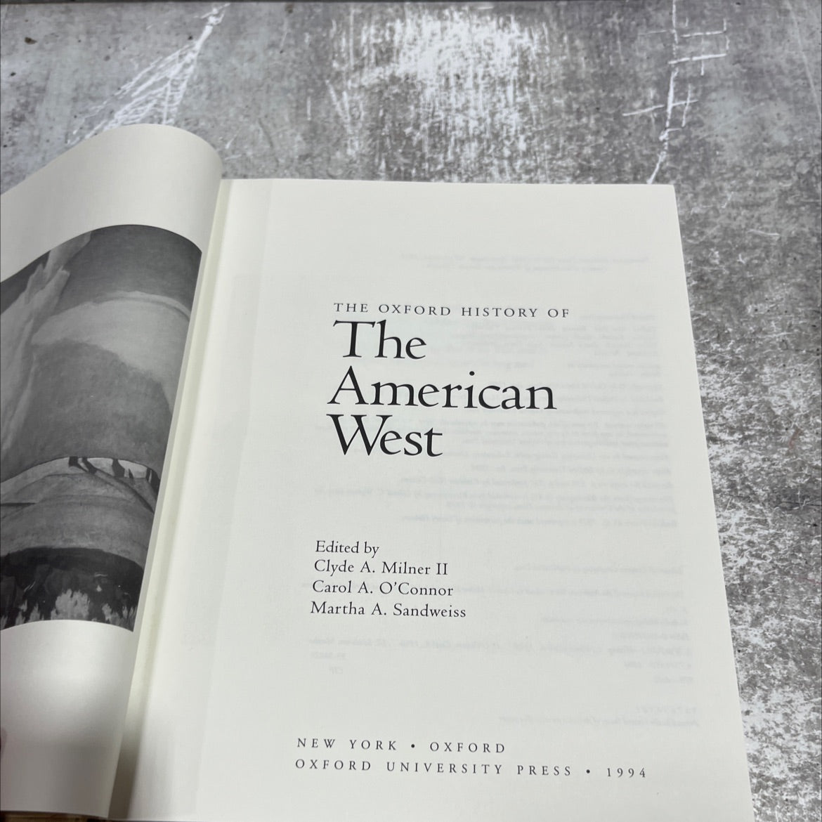 the oxford history of the american west book, by Clyde A. Milner II, Carol A. O'Connor, Martha A. Sandweiss, 1994 image 2