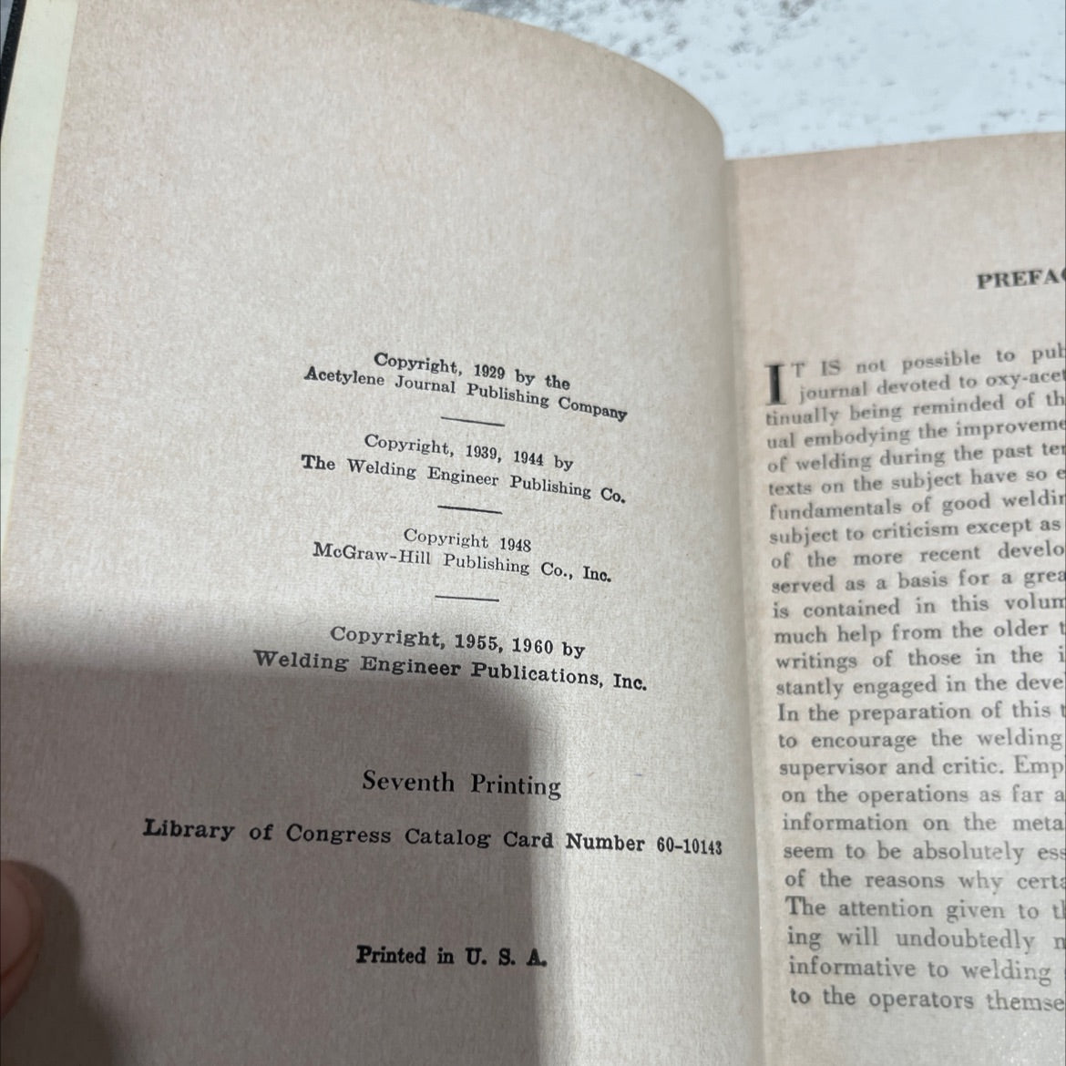 the oxy-acetylene weldor's handbook a complete and practical manual of modern practice book, by t. b. jefferson, 1960 image 3