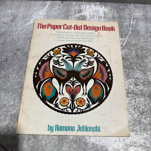 the paper cut-out design book book, by Ramona Jablonski, 1976 Paperback image 1
