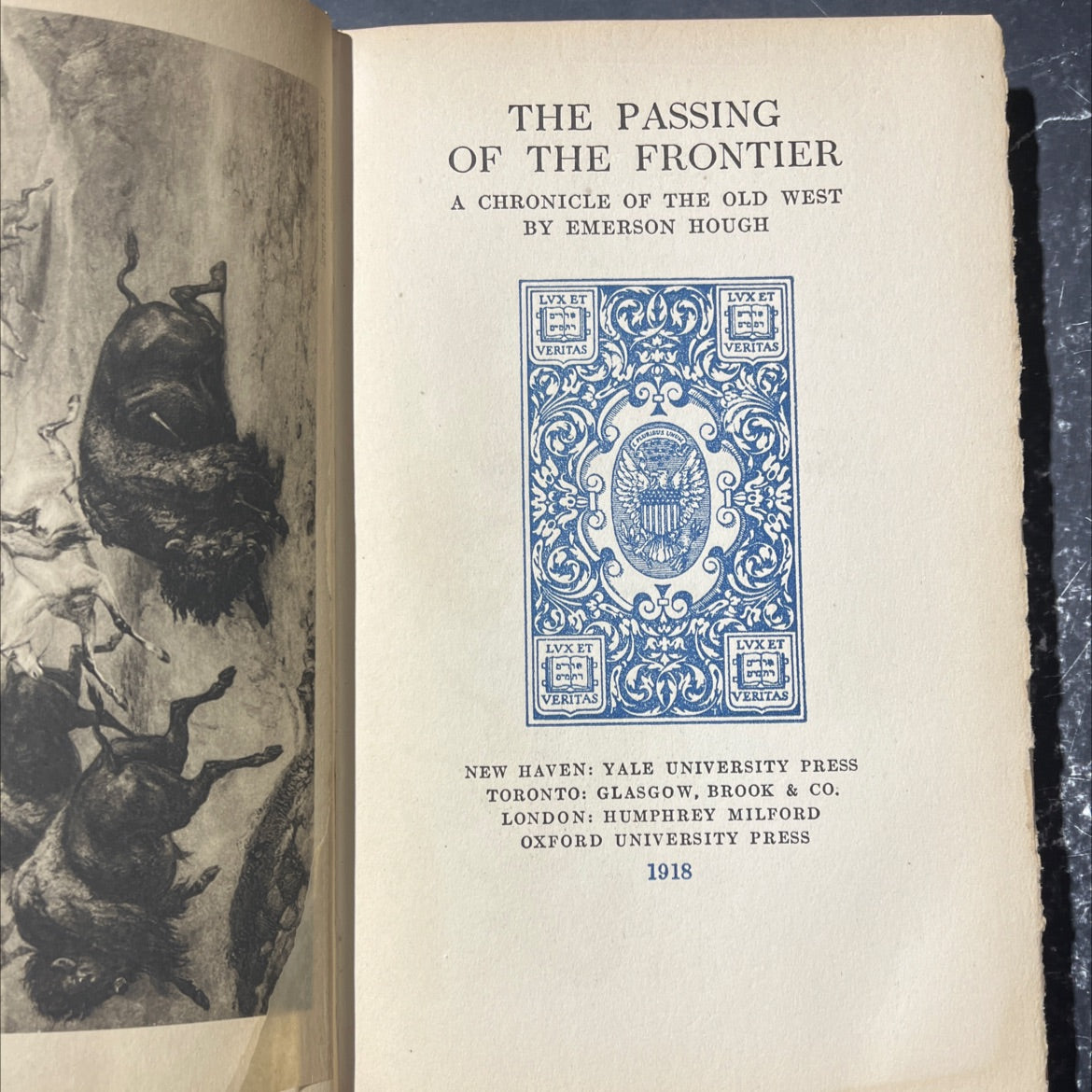 the passing of the frontier a chronicle of the old west book, by emerson hough, 1918 Hardcover image 2