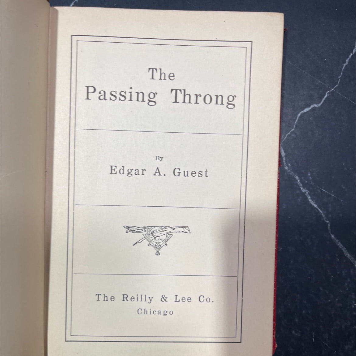 the passing throng book, by edgar a. guest, 1923 Hardcover image 2