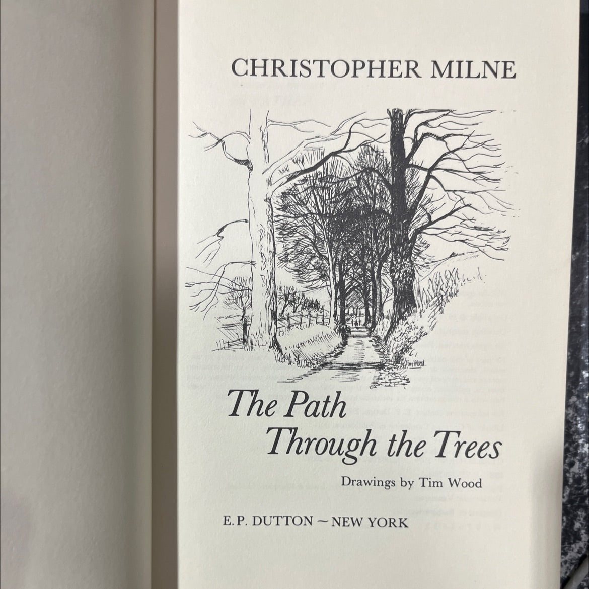 the path through the trees book, by Christopher Milne, 1979 Hardcover image 2