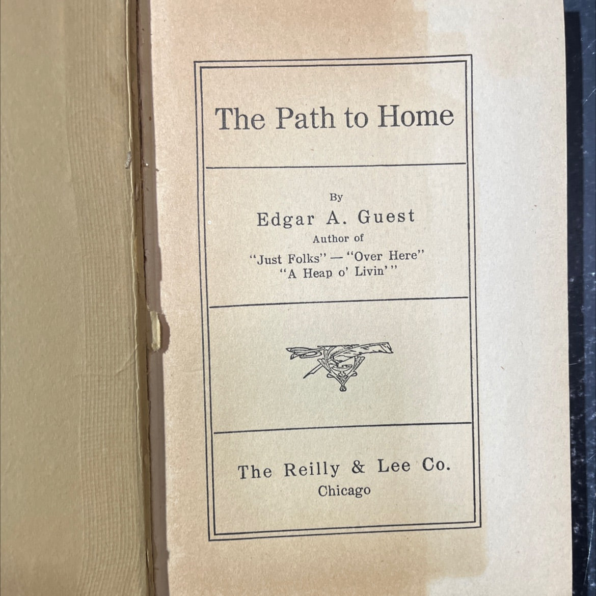 the path to home book, by edgar a. guest, 1919 Hardcover image 2