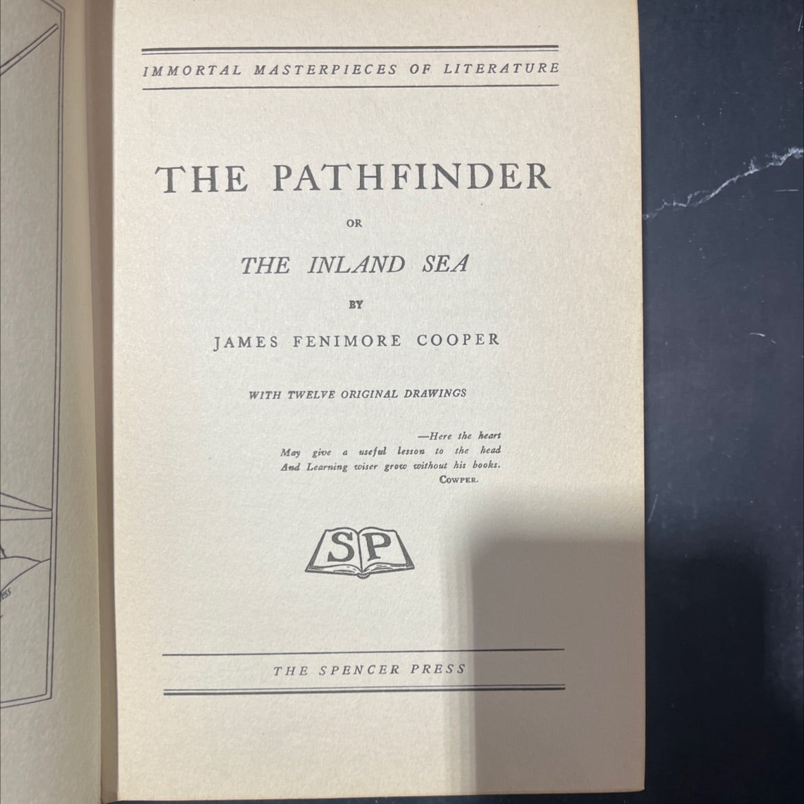 the pathfinder or the inland sea book, by james fenimore cooper, 1937 Hardcover image 2
