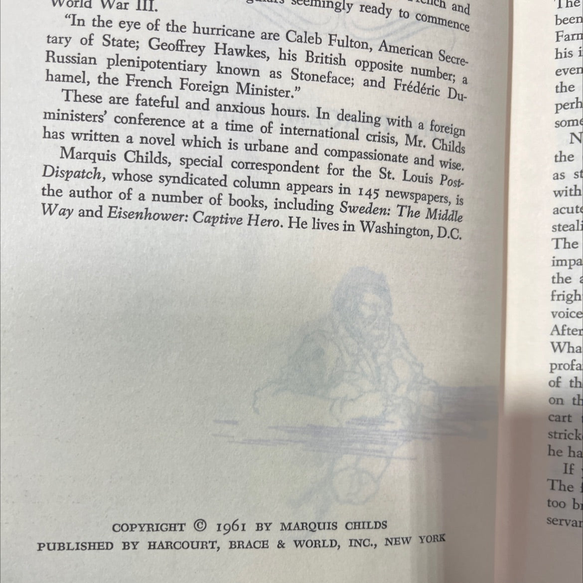 the peacemakers book, by marquis childs, 1961 Hardcover image 3