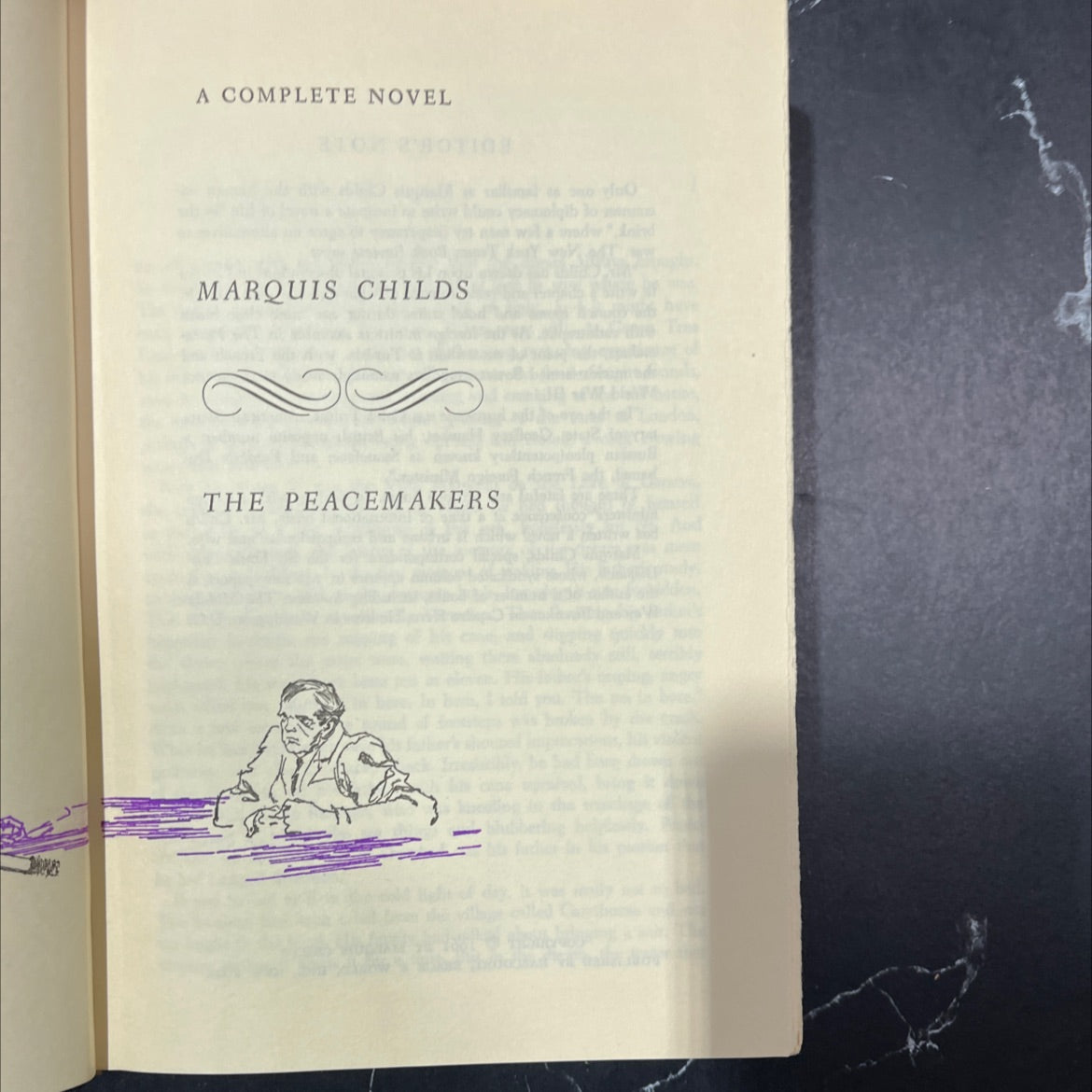 the peacemakers book, by marquis childs, 1961 Hardcover image 2