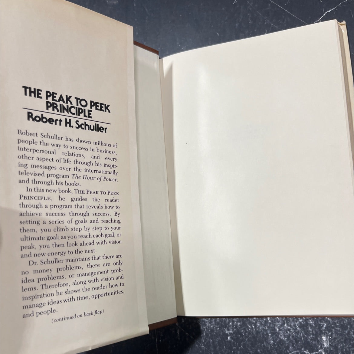 the peak to peek principle book, by robert h. schuller, 1980 Hardcover image 4