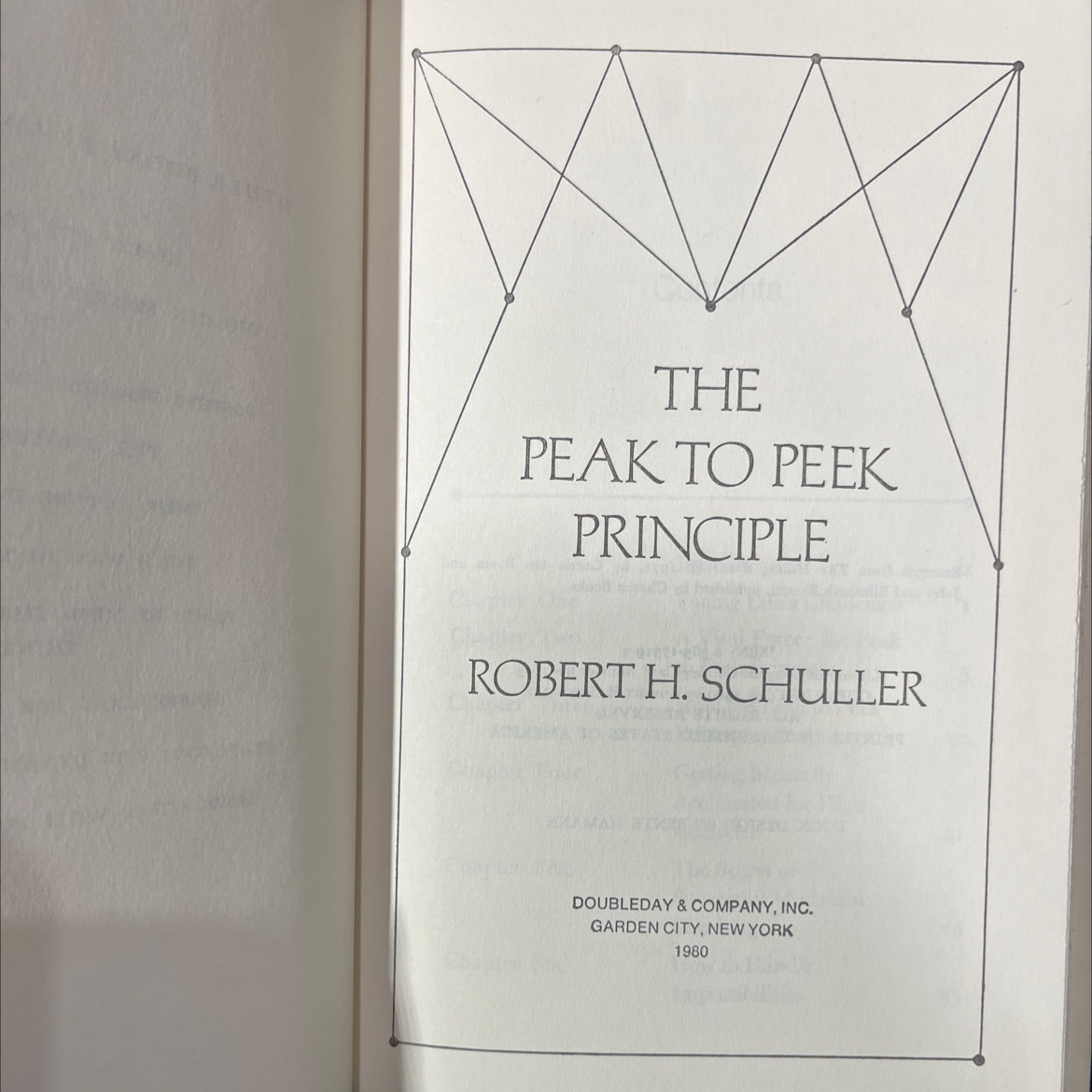 the peak to peek principle book, by robert h. schuller, 1980 Hardcover image 2