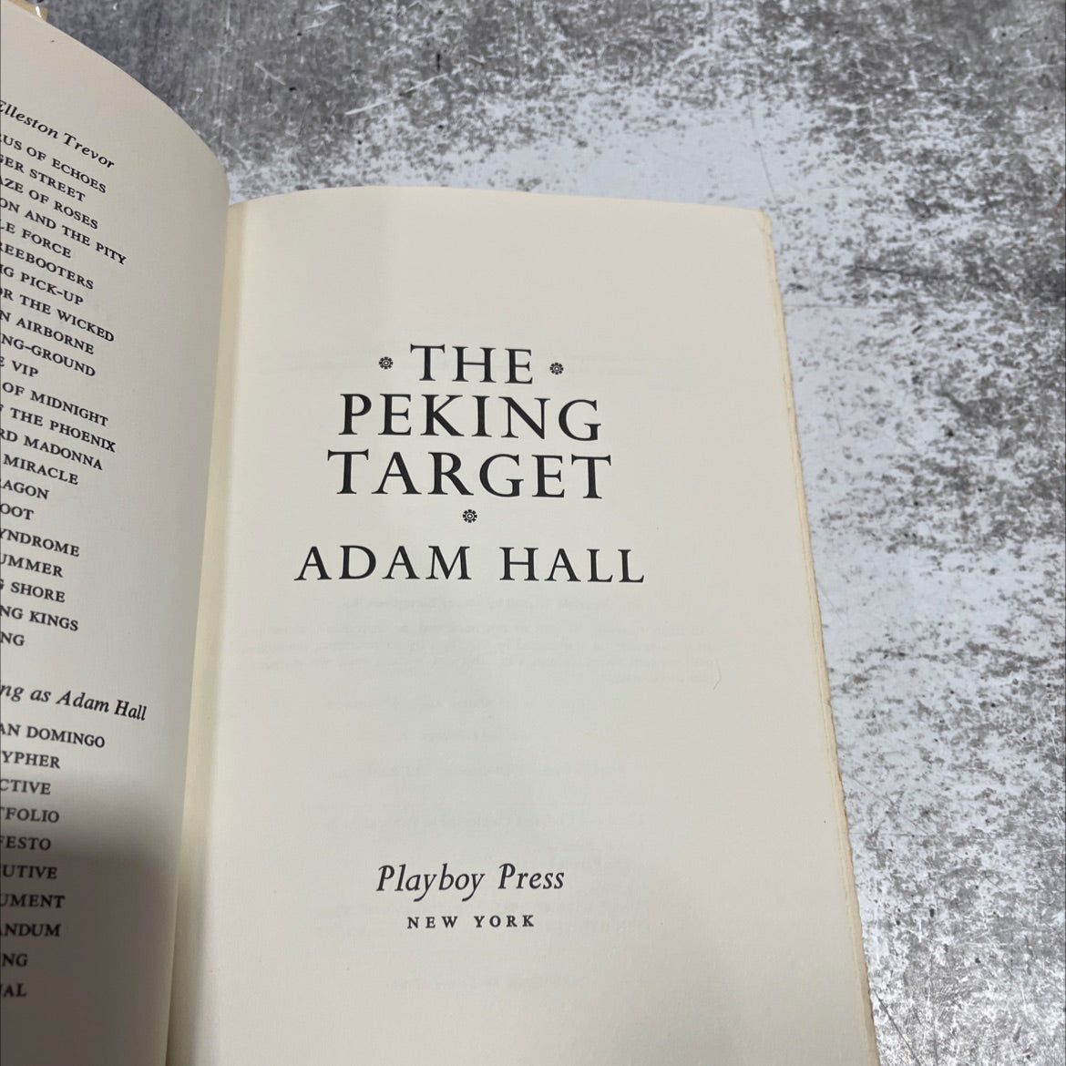 the peking target book, by elleston trevor, 1982 Hardcover image 2