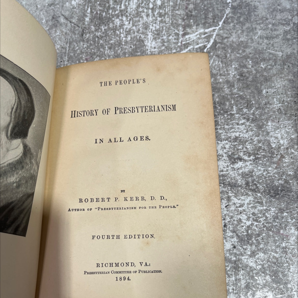 the people's history of presbyterianism in all ages book, by robert p. kerr, d. d., 1894 Hardcover image 2