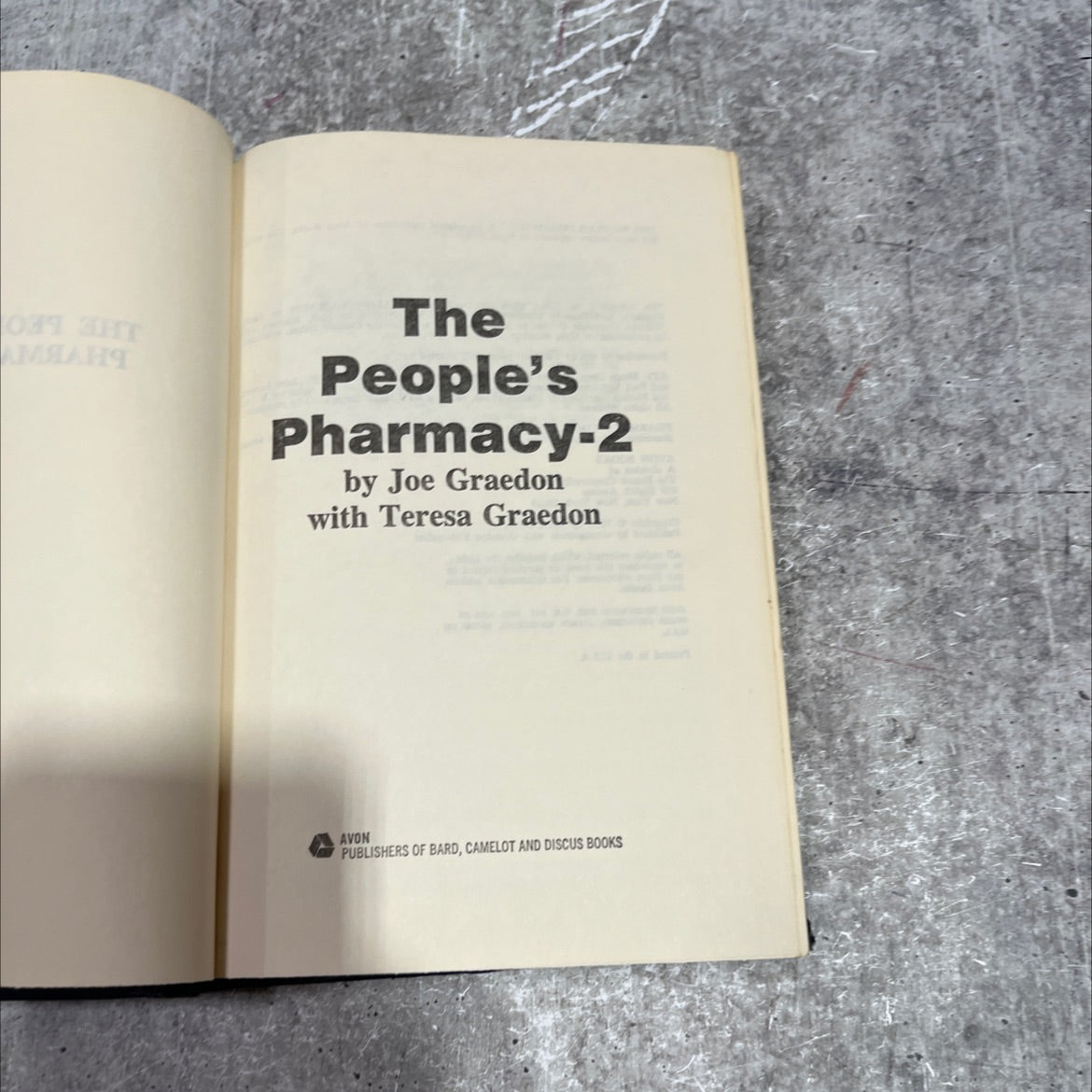 the people's pharmacy-2 book, by Joe Graedon with Teresa Graedon, 1980 Hardcover image 2