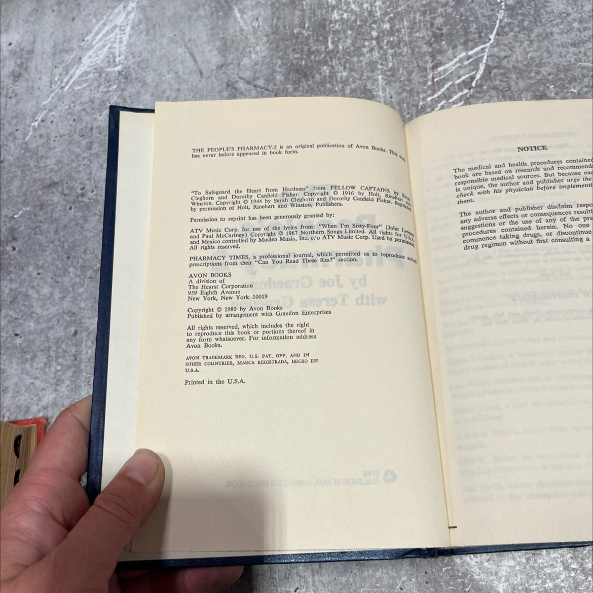 the people's pharmacy-2 book, by Joe Graedon with Teresa Graedon, 1980 Hardcover image 3