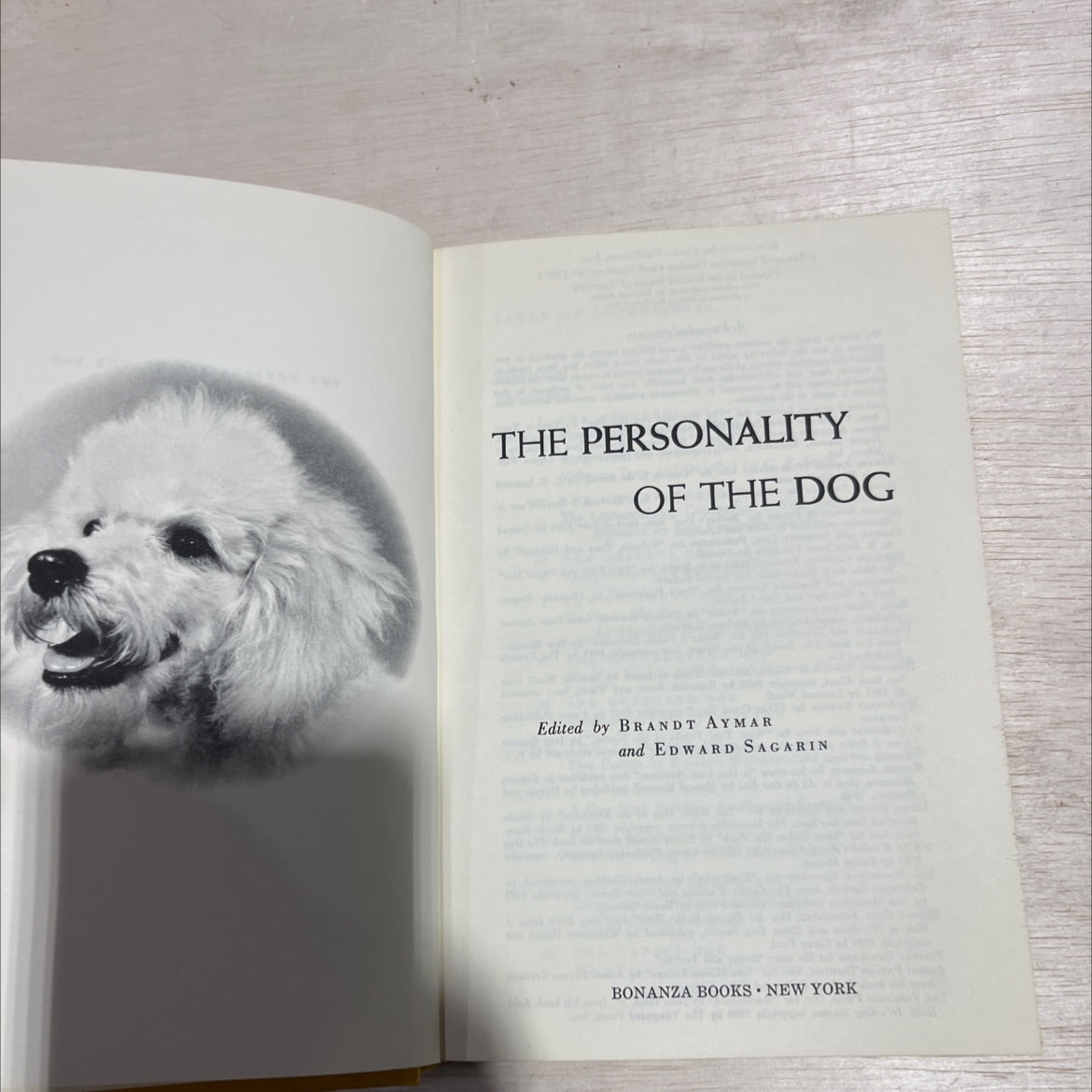 the personality of the dog book, by brandt aymar and edward sagarin, 1964 Hardcover image 2