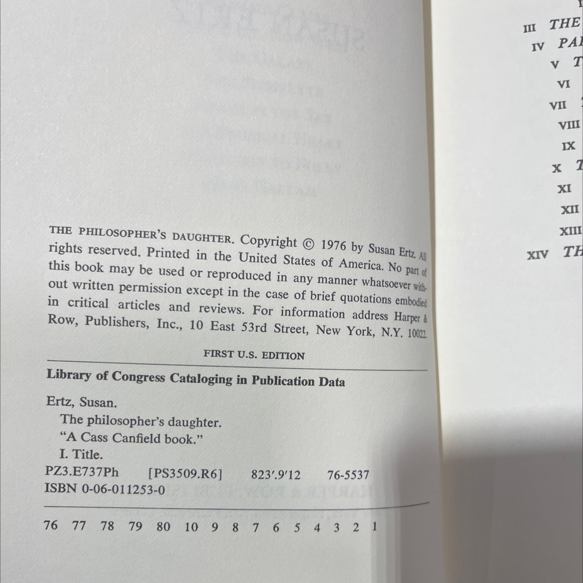 the philosopher's daughter book, by Susan Ertz, 1976 Hardcover image 3