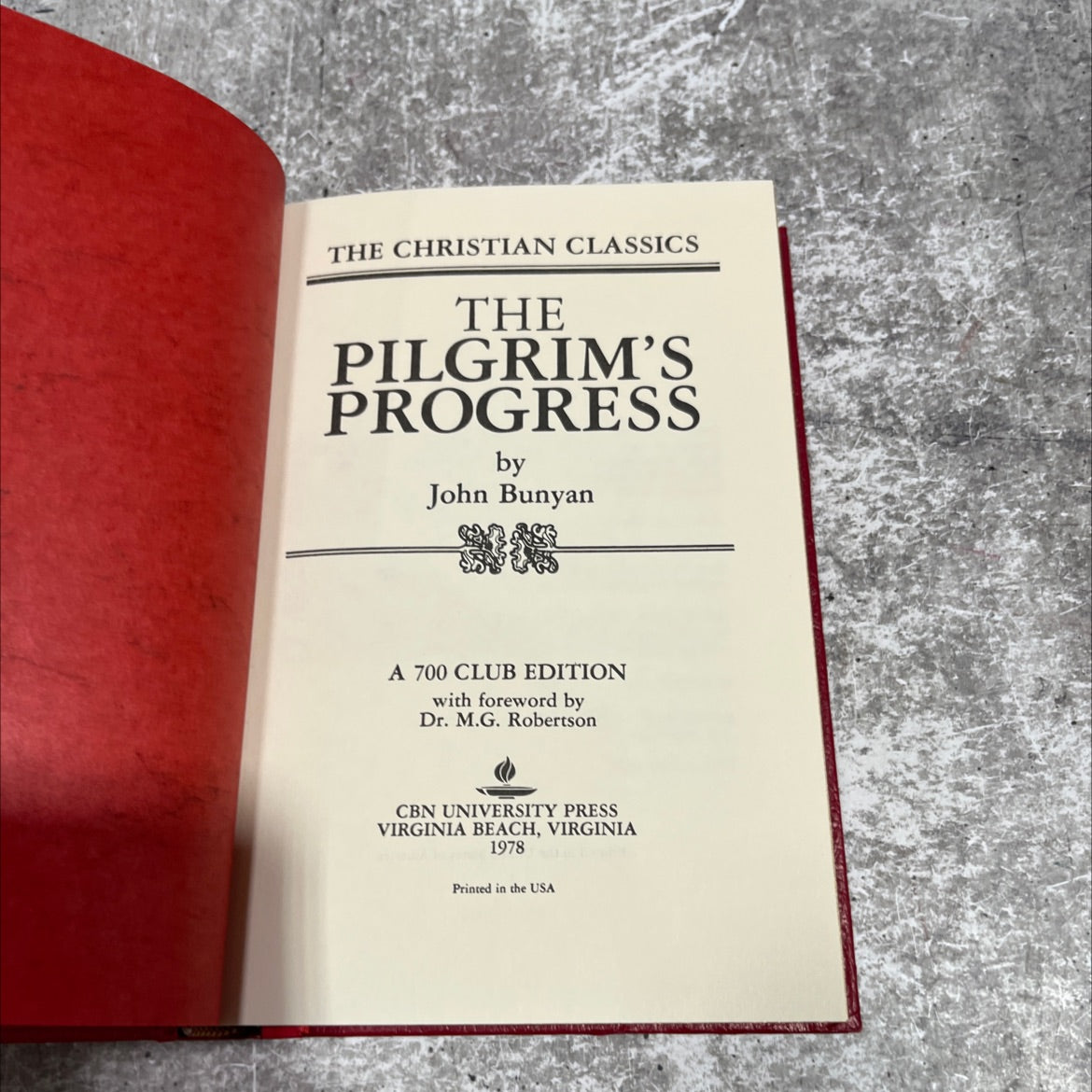 the pilgrim's progress book, by John Bunyan, 1978 Hardcover image 2