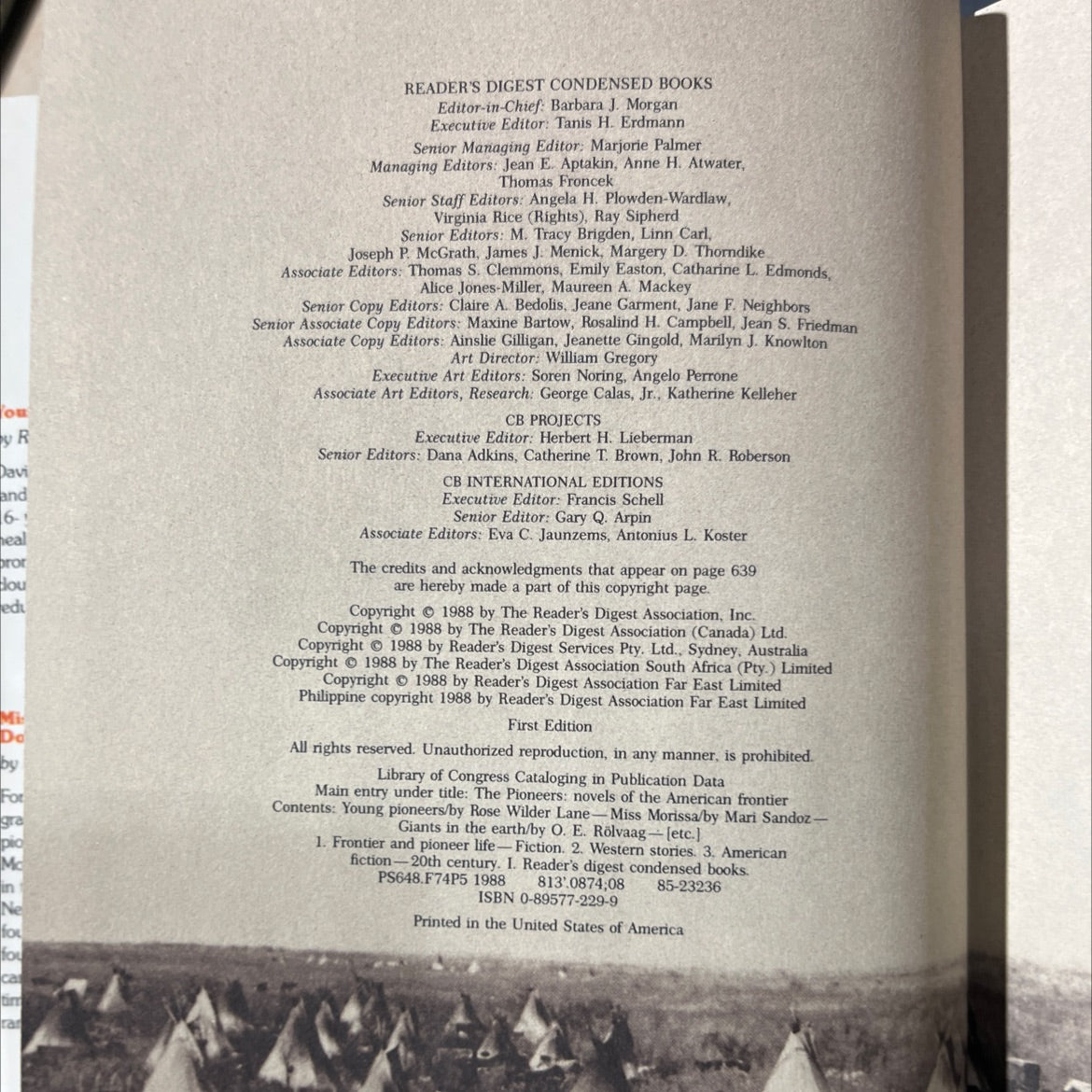the pioneers: novels of the american frontier book, by various authors, selected by Reader's Digest, 1988 Hardcover image 3