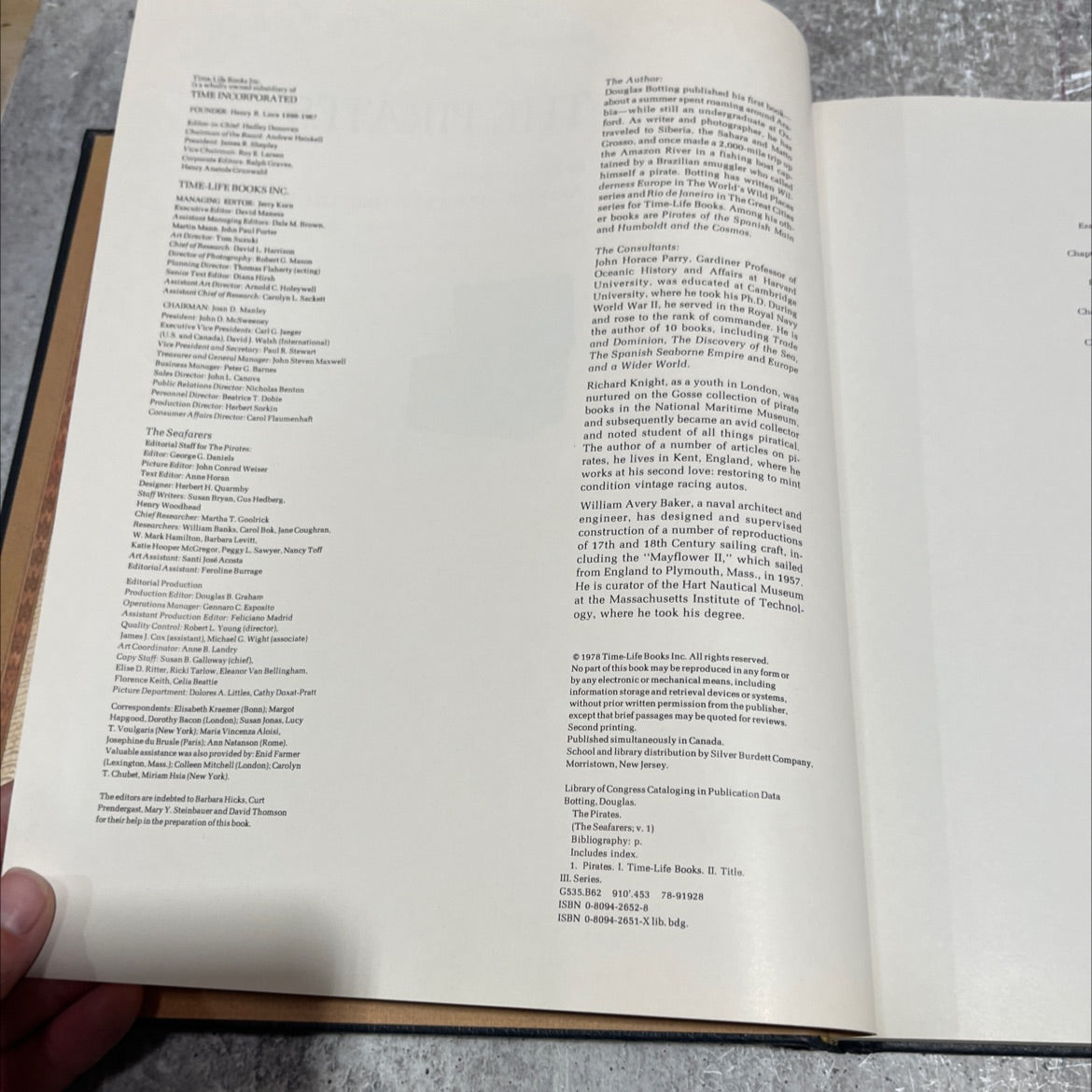 the pirates book, by douglas botting, 1978 Hardcover image 3