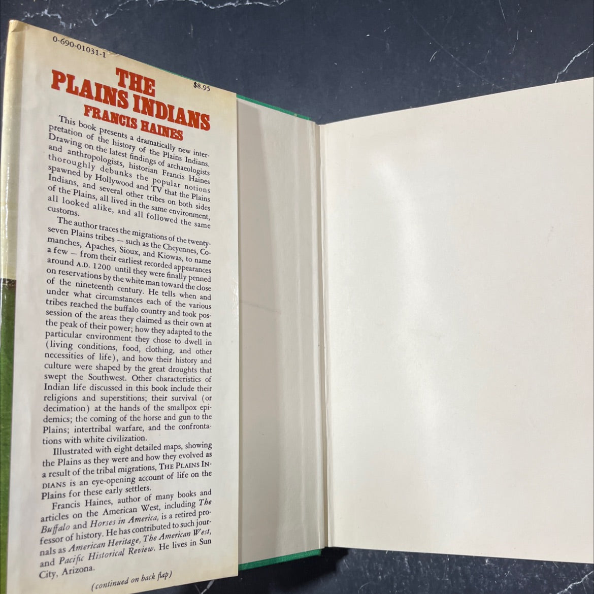 the plains indians book, by Francis Haines, 1976 Hardcover image 4