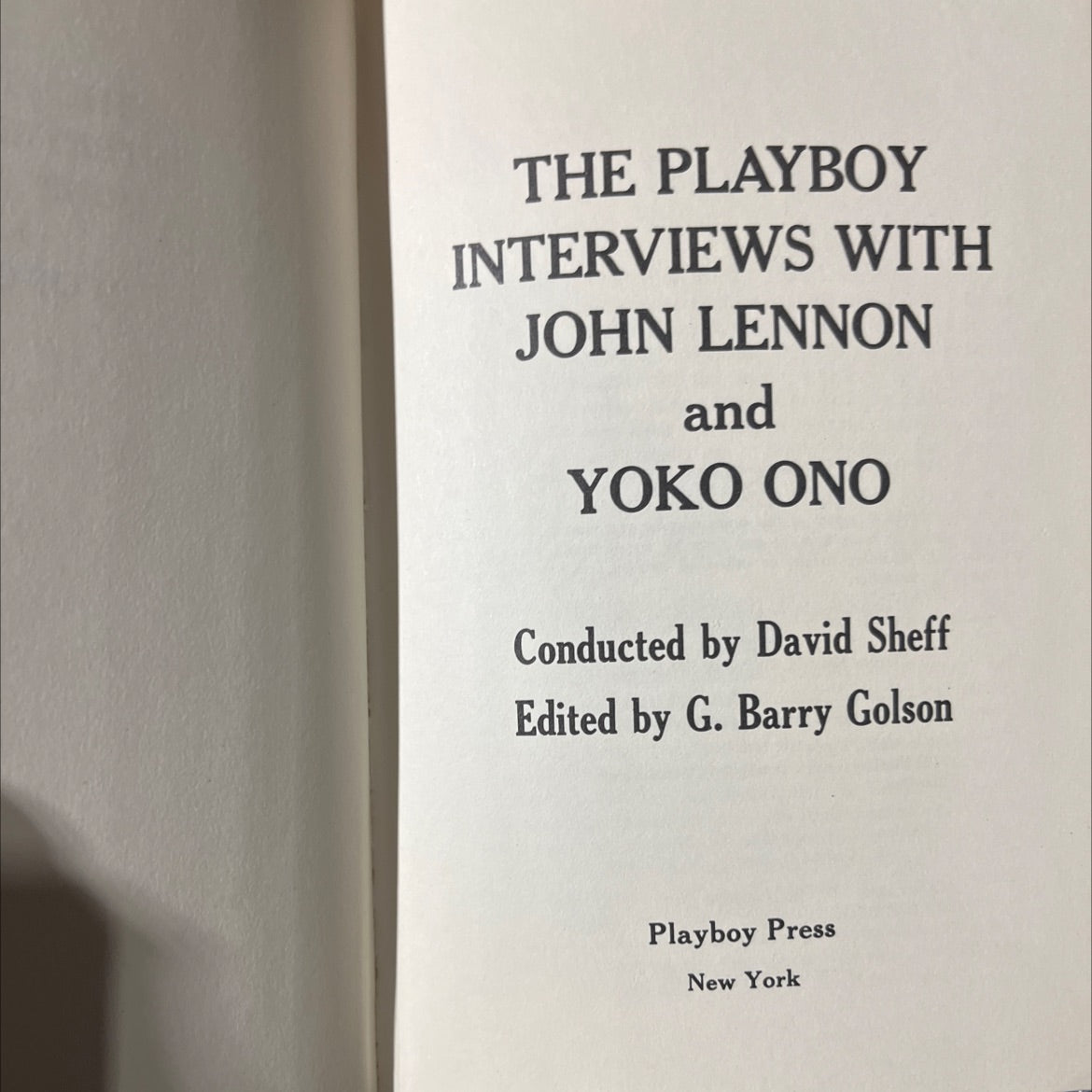 the playboy interviews with john lennon and yoko ono book, by john lennon, yoko ono, 1981 Hardcover image 2