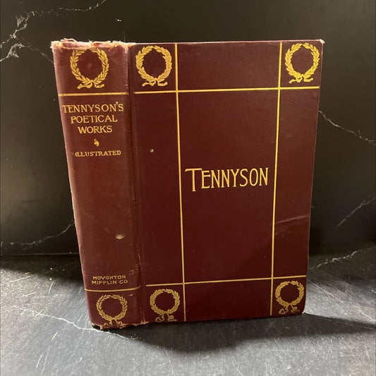 the poetic and dramatic works of alfred lord tennyson household edition book, by alfred lord tennyson, 1899 Hardcover image 1