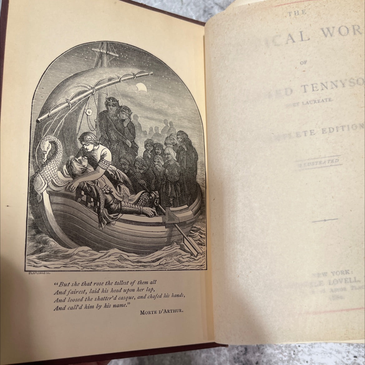 the poetical works of alfred tennyson; poet laureate. complete edition, illustrated book, by alfred tennyson, 1880 image 3