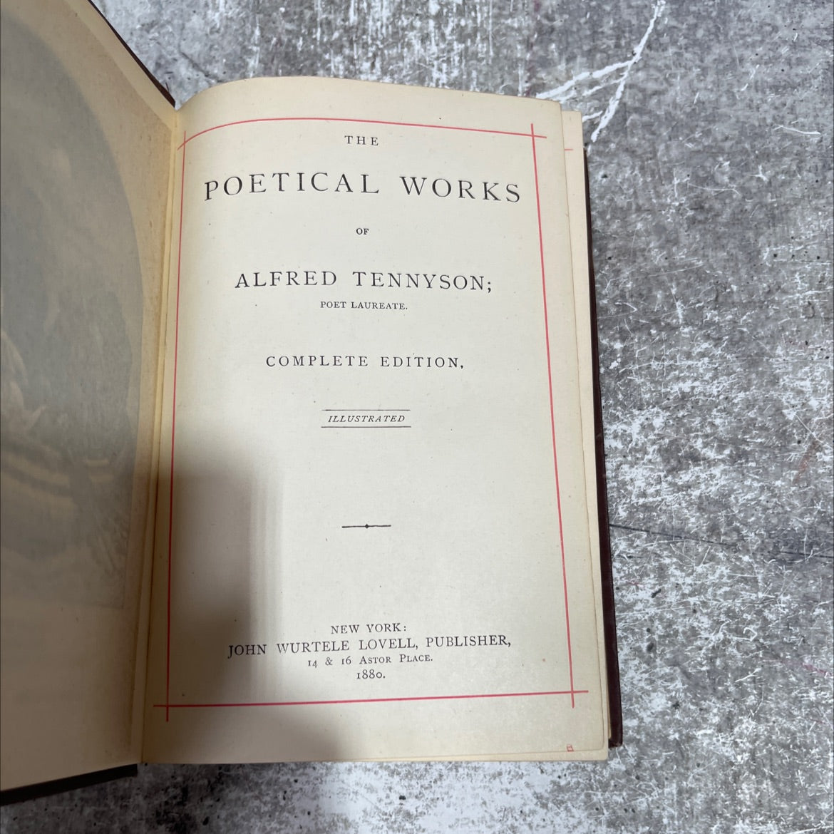 the poetical works of alfred tennyson; poet laureate. complete edition, illustrated book, by alfred tennyson, 1880 image 2