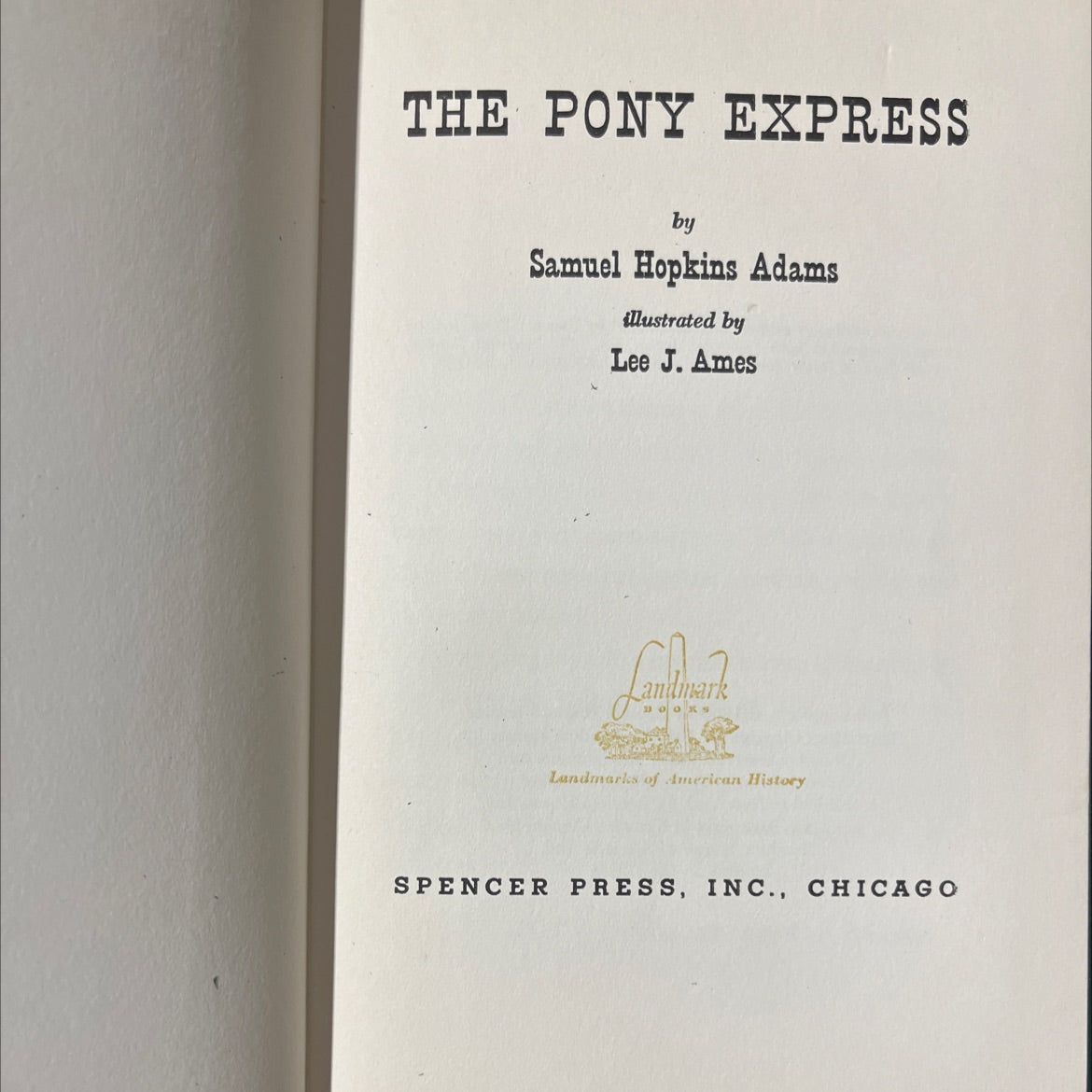the pony express book, by Samuel Hopkins Adams, 1950 Hardcover image 2