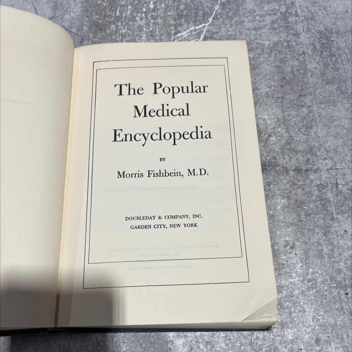 the popular medical encyclopedia book, by morris fishbein, m.d., 2002 Hardcover image 2