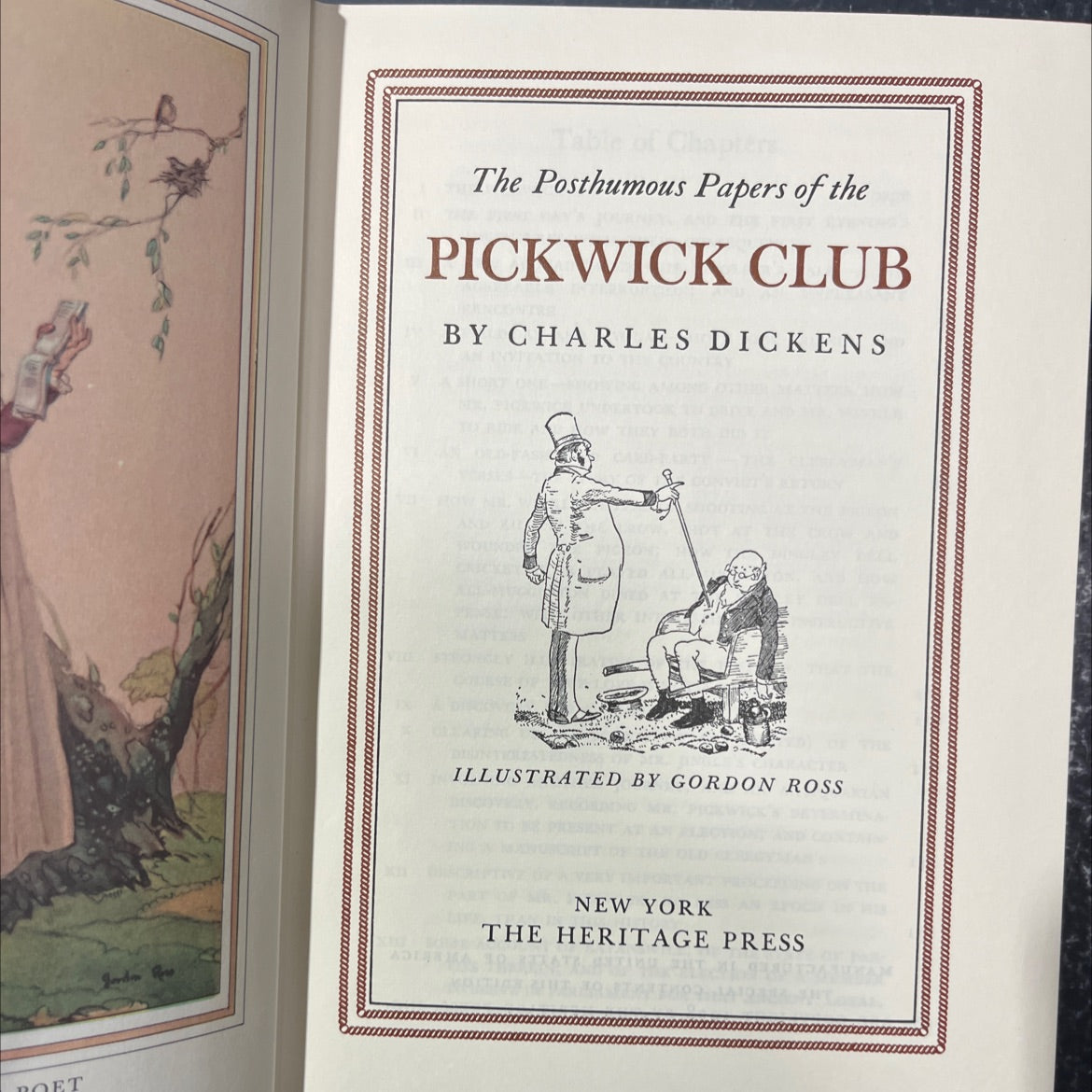 the posthumous papers of the pickwick club book, by charles dickens, 1938 Hardcover image 2