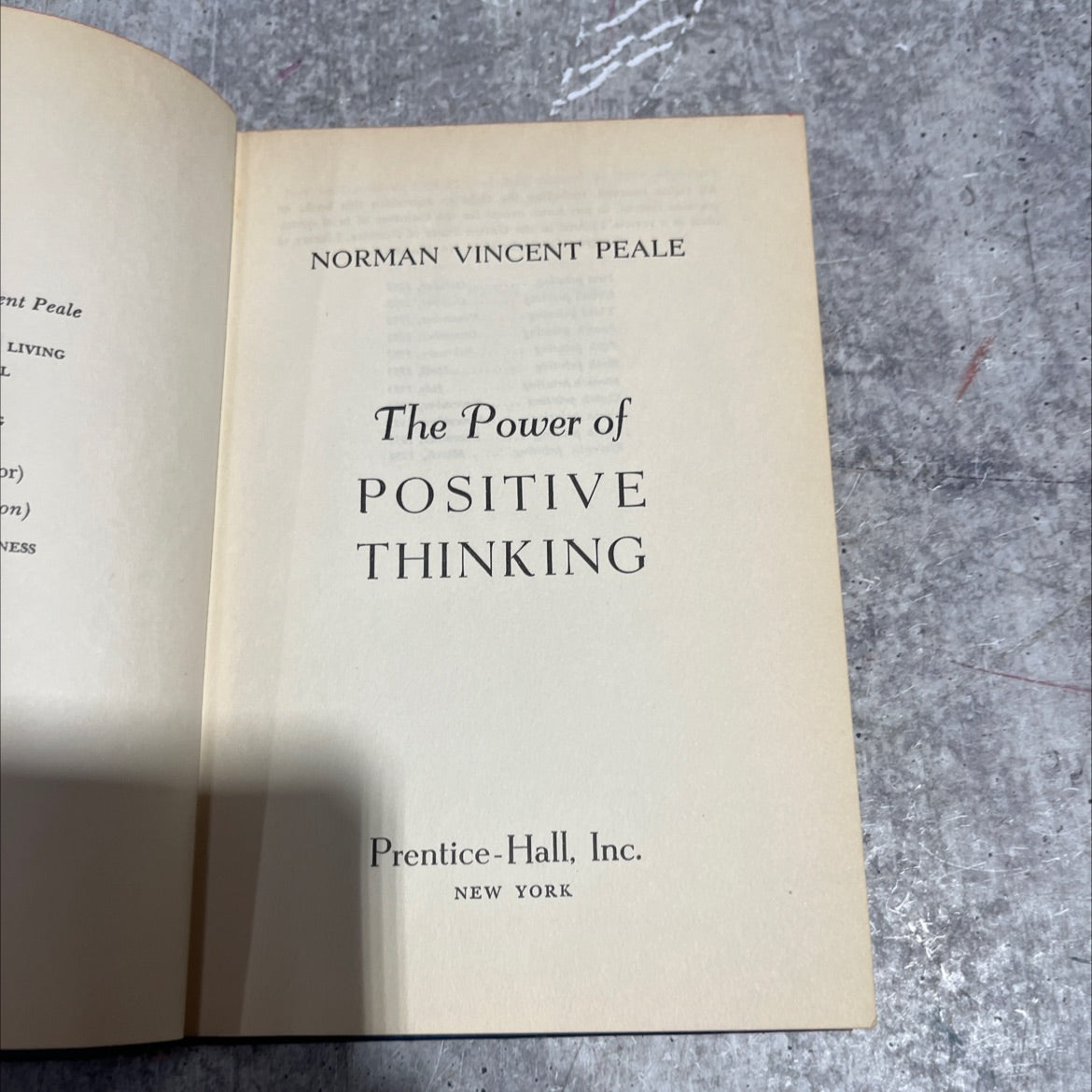 the power of positive thinking book, by norman vincent peale, 1954 Hardcover image 2