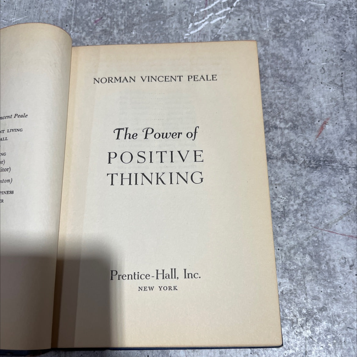 the power of positive thinking book, by norman vincent peale, 1954 Hardcover image 2