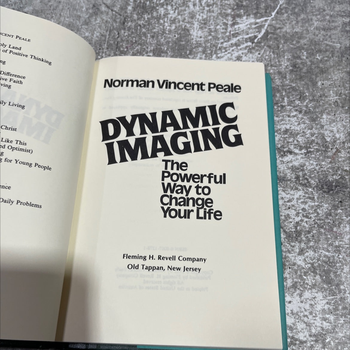 the power of positive thinking book, by Norman Vincent Peale, 1982 Hardcover image 2