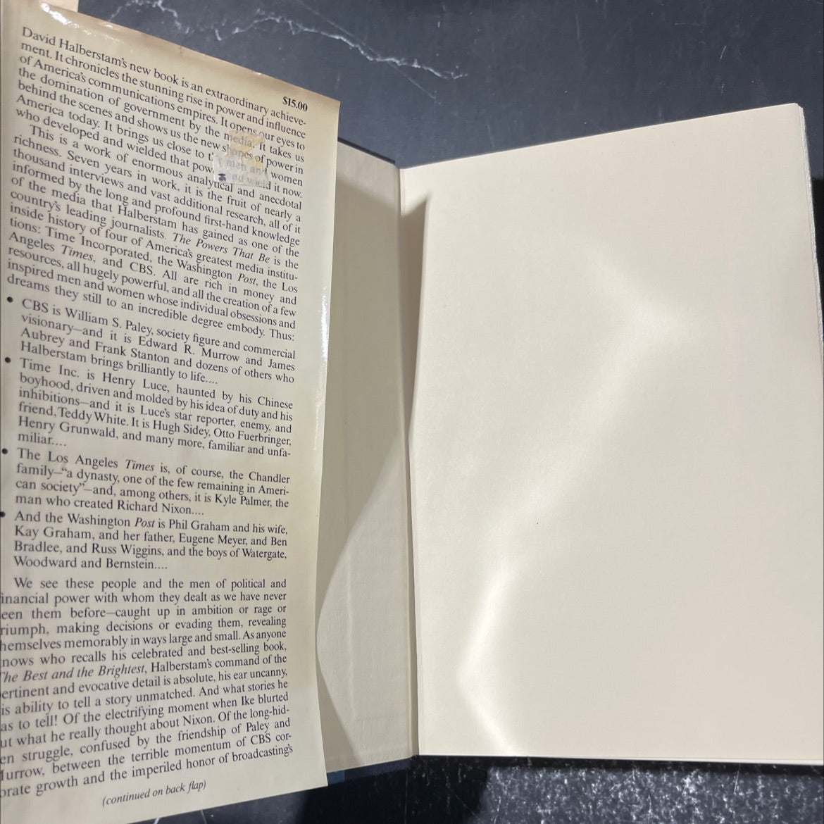 the powers that be book, by david halberstam, 1979 Hardcover image 4