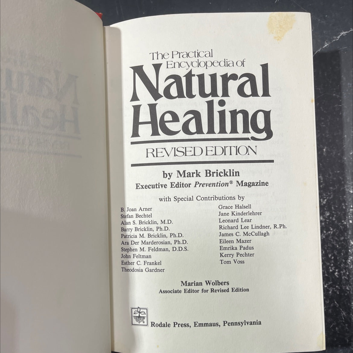 the practical encyclopedia of natural healing revised edition book, by mark bricklin, 1983 Hardcover image 2