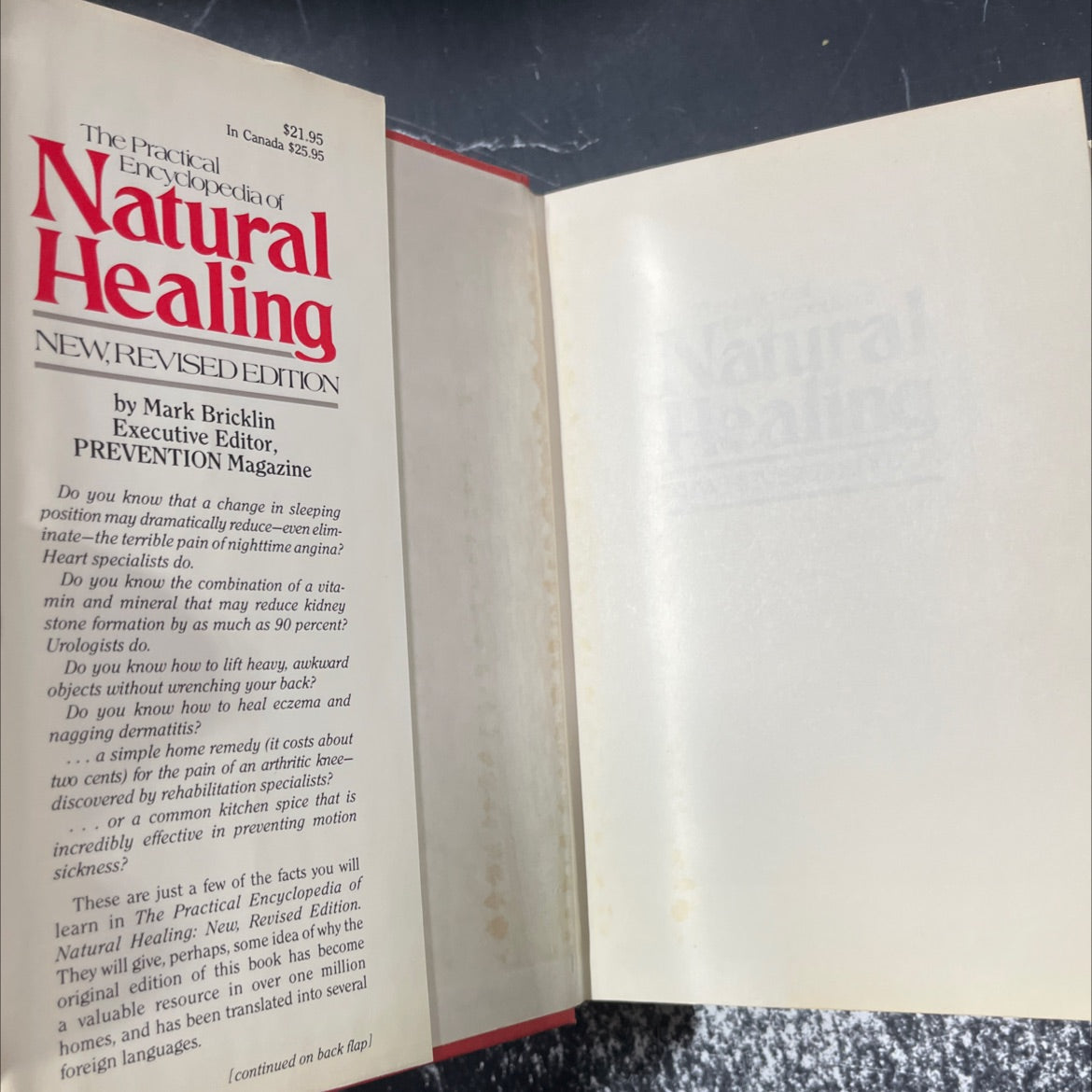 the practical encyclopedia of natural healing book, by mark bricklin, 1983 Hardcover image 4