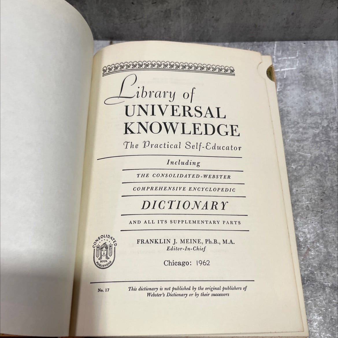 the practical self-educator including the consolidated-webster comprehensive encyclopedic dictionary and all its image 2