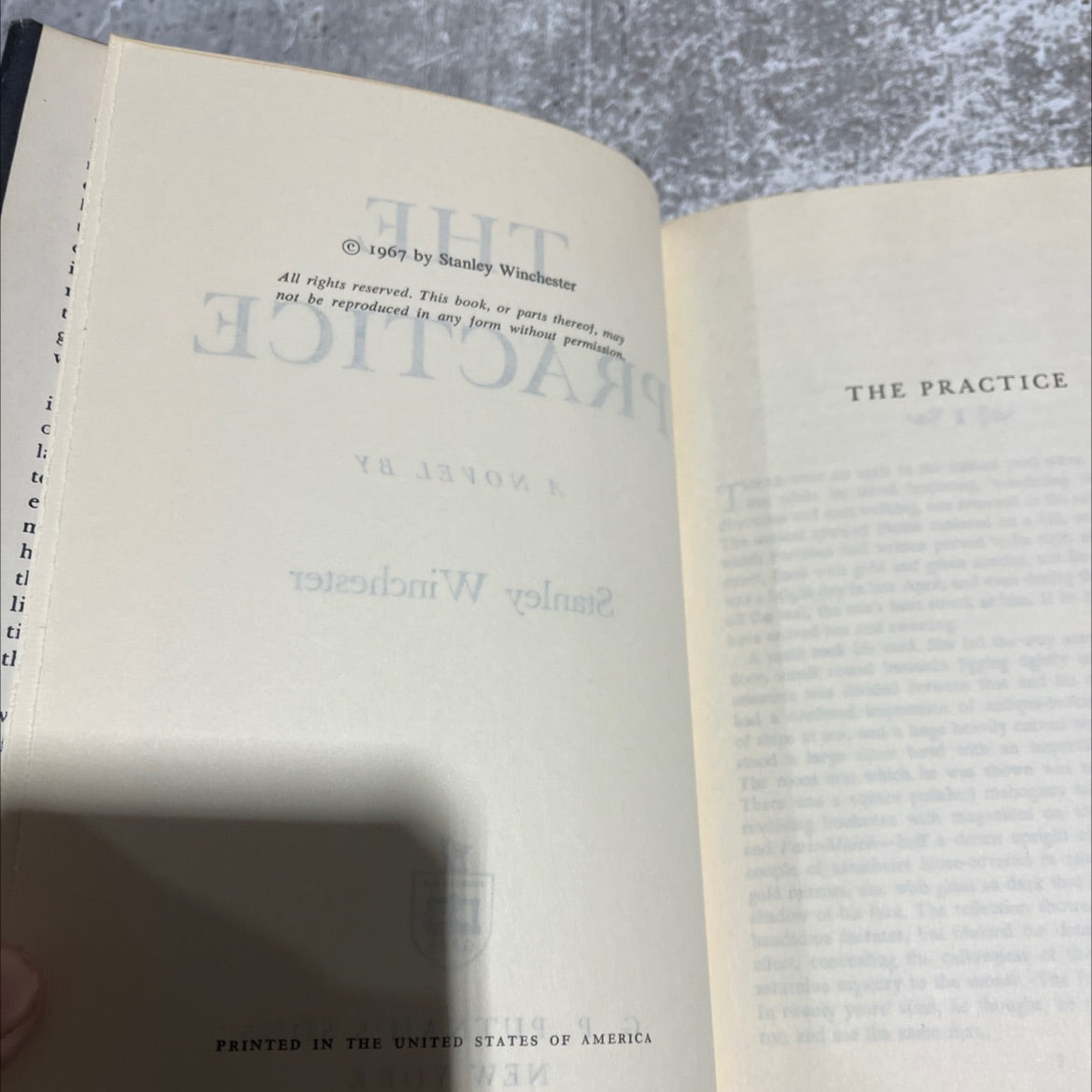 the practice book, by Stanley Winchester, 1967 Hardcover image 3