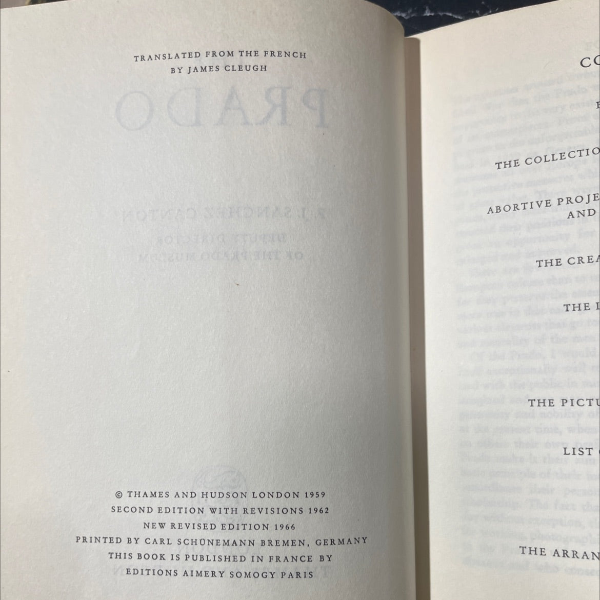 the prado book, by f. j. sanchez canton, 1966 Hardcover image 3