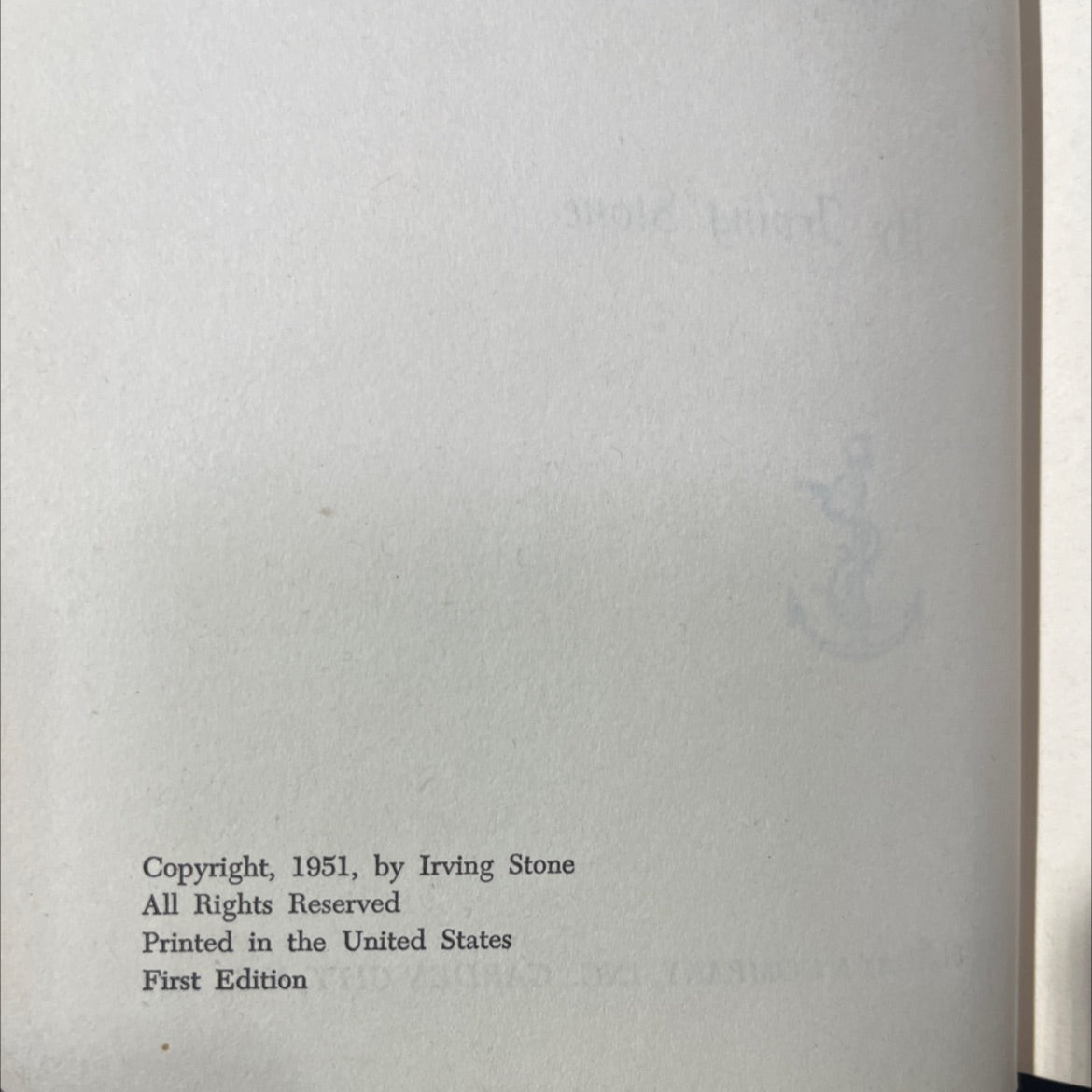 the president's lady a novel about rachel and andrew jackson book, by irving stone, 1951 Hardcover image 3