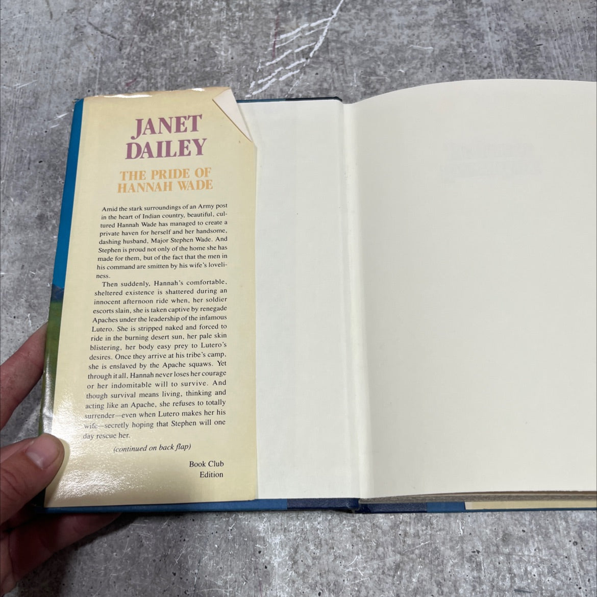 the pride of hannah wade book, by janet dailey, 2008 Hardcover image 4