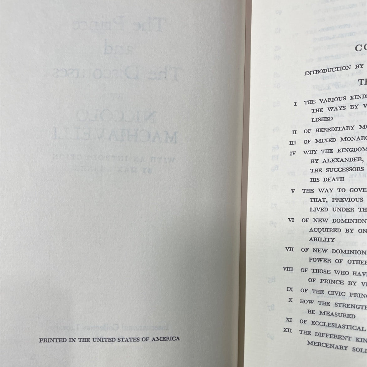 the prince and the discourses book, by niccolò machiavelli, 1970 Hardcover image 3