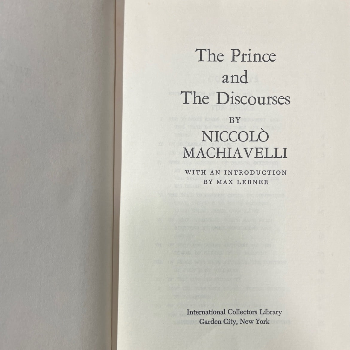 the prince and the discourses book, by niccolò machiavelli, 1970 Hardcover image 2
