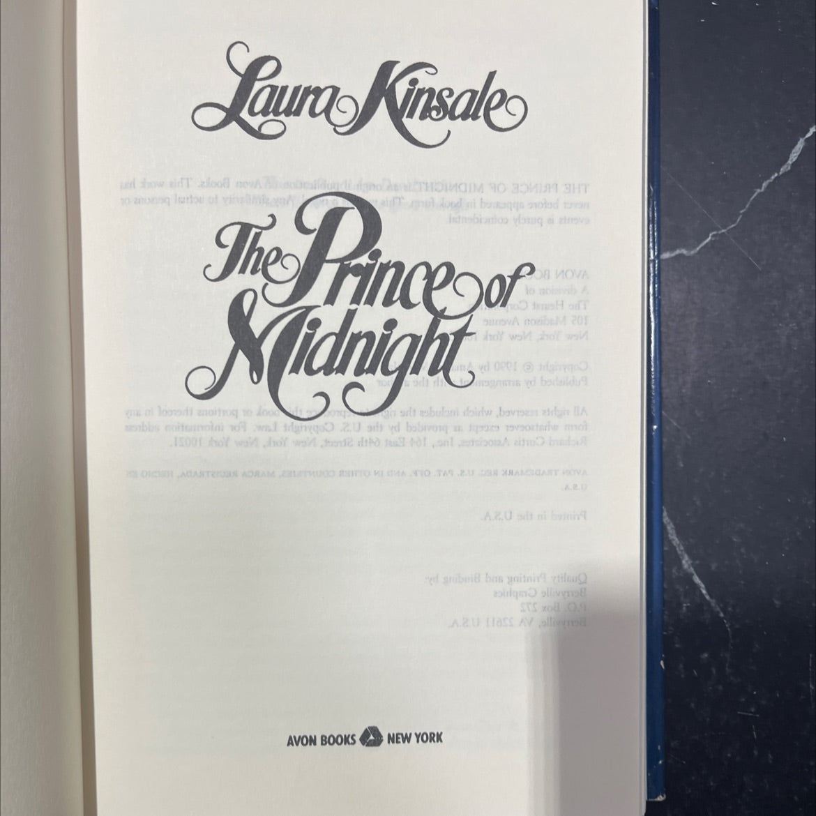 the prince of midnight book, by amanda moor jay, 1990 Hardcover image 2