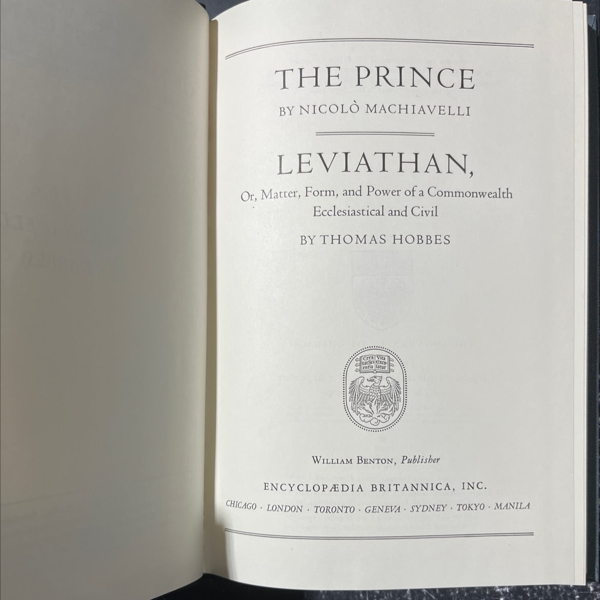 the prince book, by niccolò machiavelli, 1986 Hardcover image 2