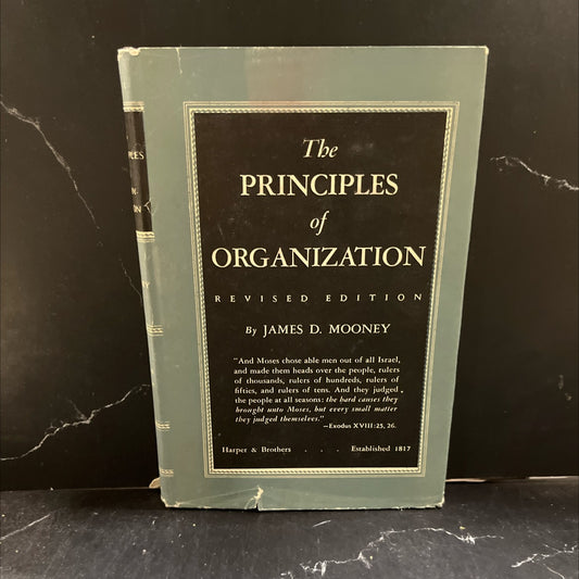 the principles of organization book, by james d. mooney, 1947 Hardcover image 1