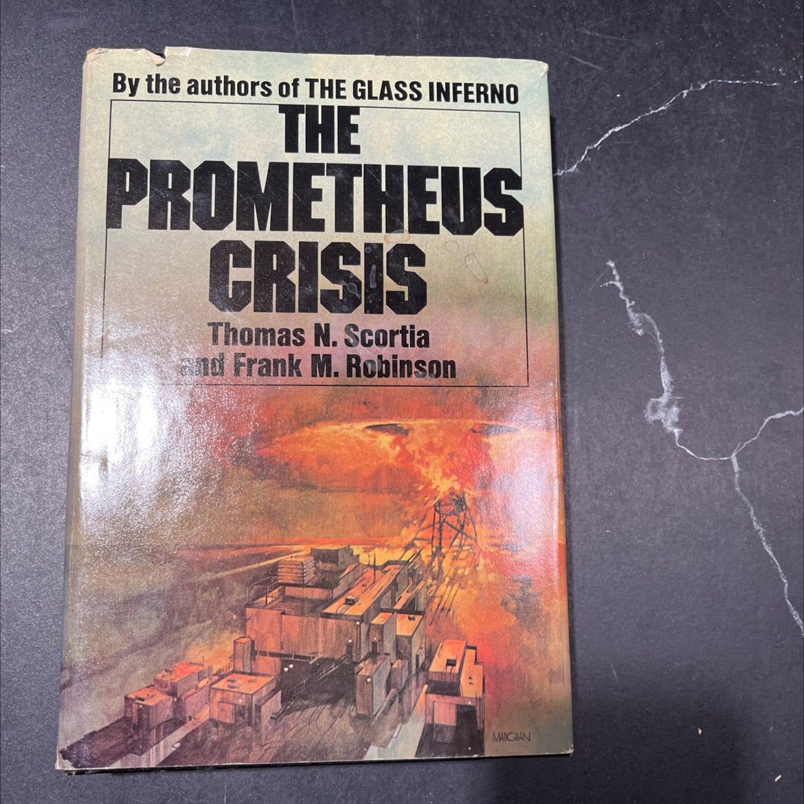 the prometheus crisis book, by thomas n. scortia and frank m. robinson, 1975 Hardcover image 1