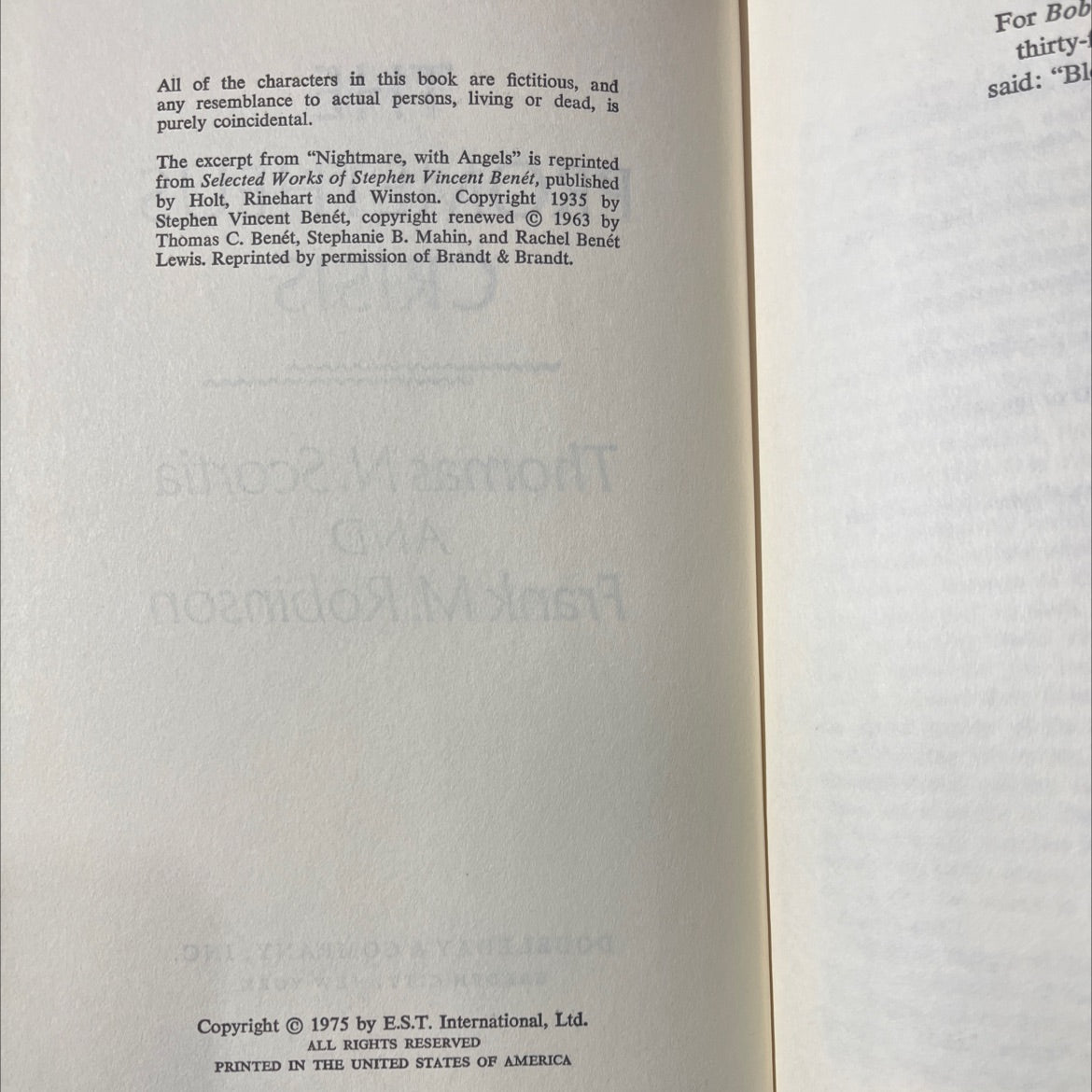 the prometheus crisis book, by thomas n. scortia and frank m. robinson, 1975 Hardcover image 3