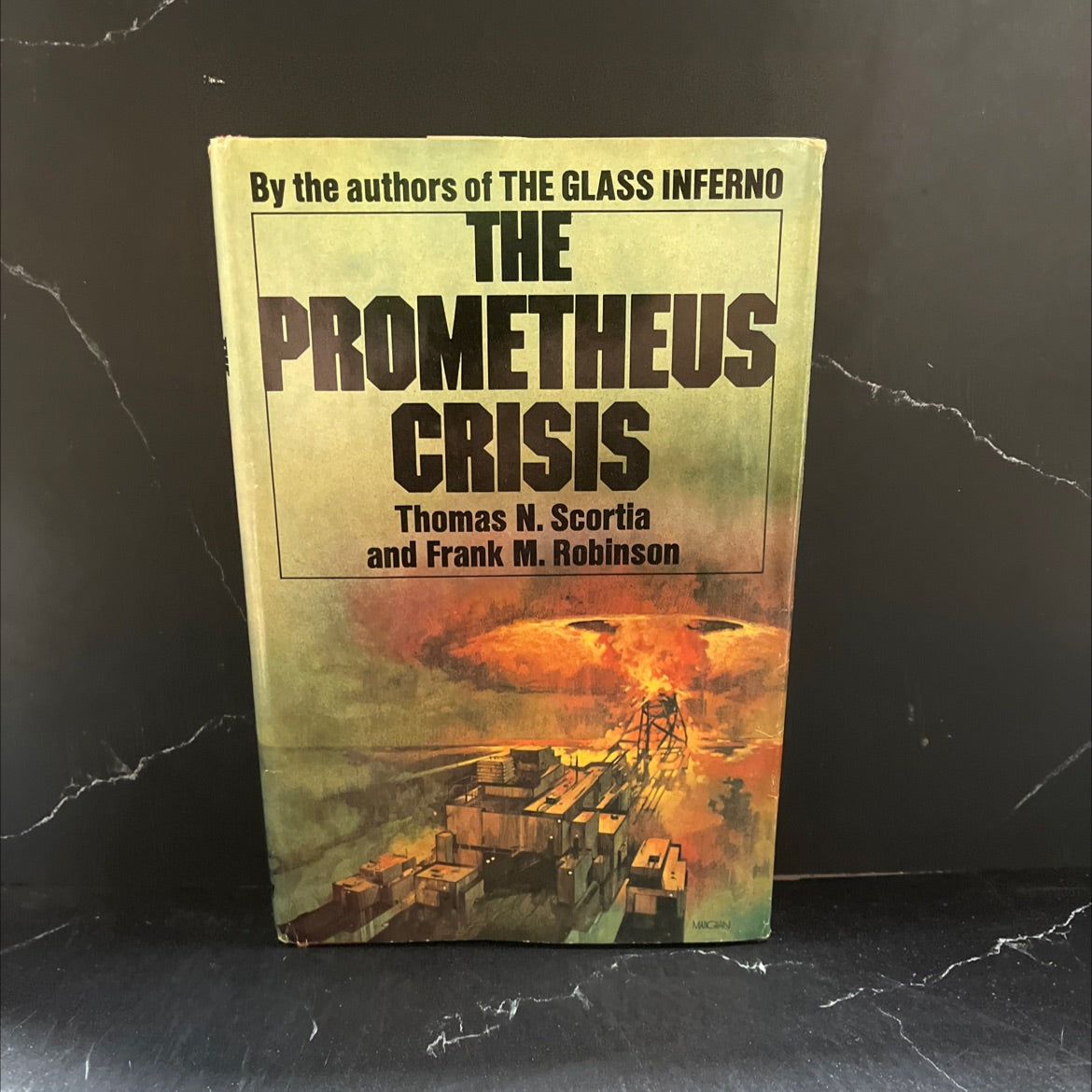 the prometheus crisis book, by thomas n. scortia and frank m. robinson, 1975 Hardcover image 1